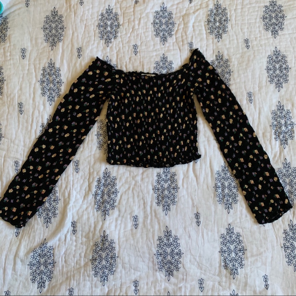 UO Smocked off the shoulder top